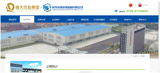 东莞市清溪物流园有限公司品牌网站正式上线